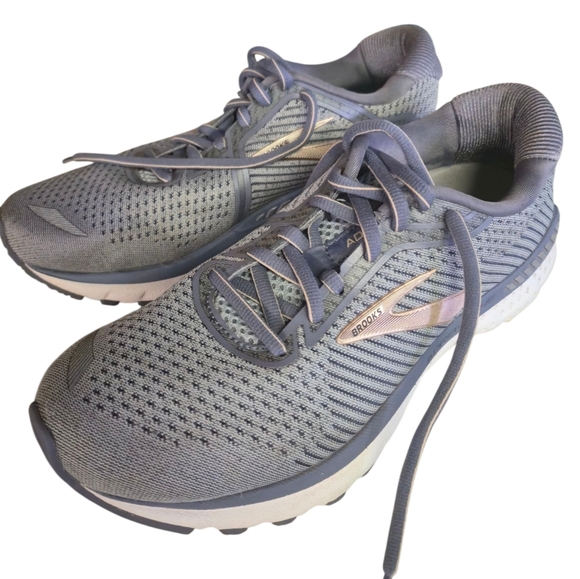 Brooks Adrenaline Gts 20 Athletic Sneakers  Gray & Purplish/Blue Women's 7 - Picture 3 of 16